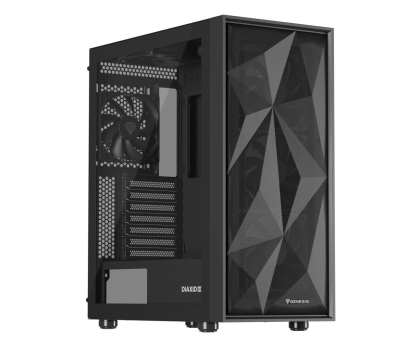 Obudowa NATEC Genesis Diaxid 605F MIDI TOWER USB-C Czarna NPC-2046